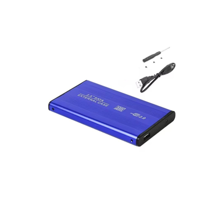 Boîtier pour Disque Dur Externe USB 3.0 2.5" HDD - Bleu · Smarty Paris